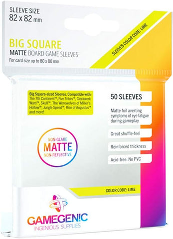 Matte: Big Square Card Game Lime (50)