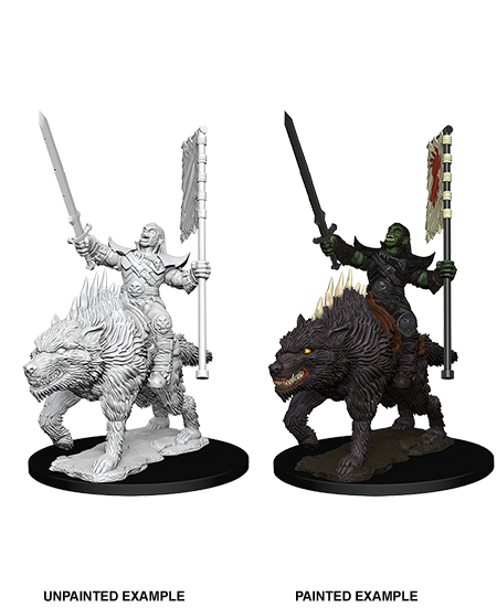 Pathfinder Deep Cuts: Orc on Dire Wolf