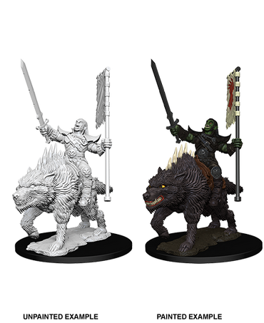Pathfinder Deep Cuts: Orc on Dire Wolf