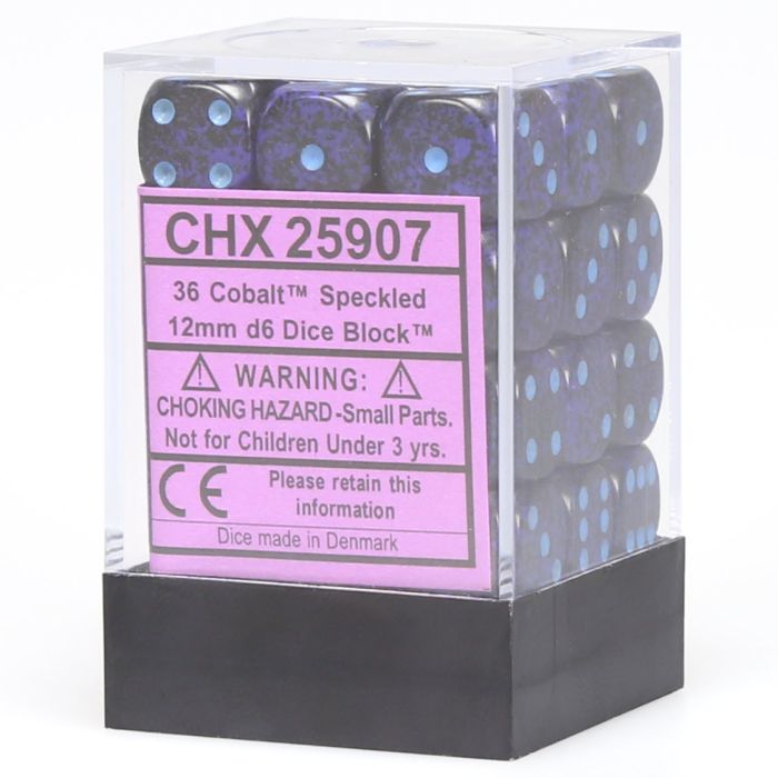 d6 Cube 12mm Speckled (36)