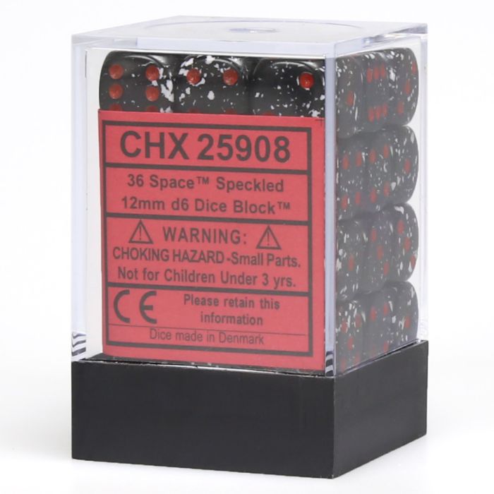 d6 Cube 12mm Speckled (36)