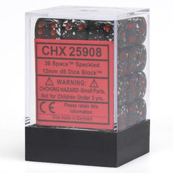 d6 Cube 12mm Speckled (36)
