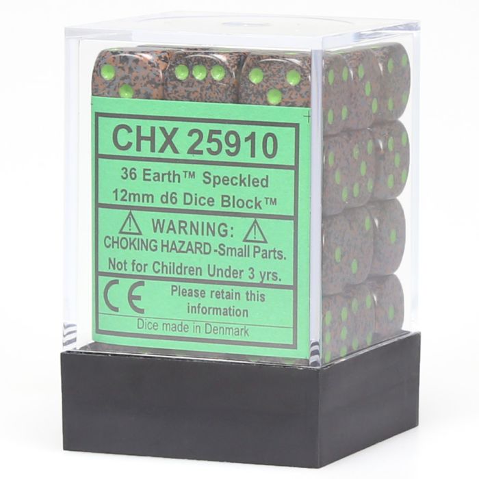 d6 Cube 12mm Speckled (36)
