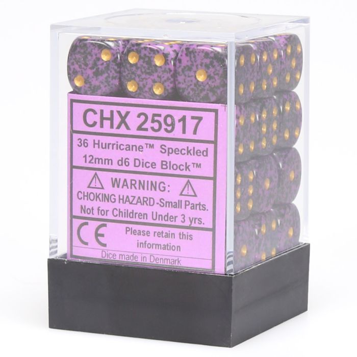 d6 Cube 12mm Speckled (36)