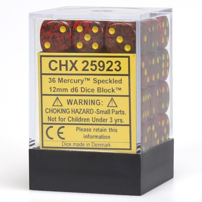 d6 Cube 12mm Speckled (36)