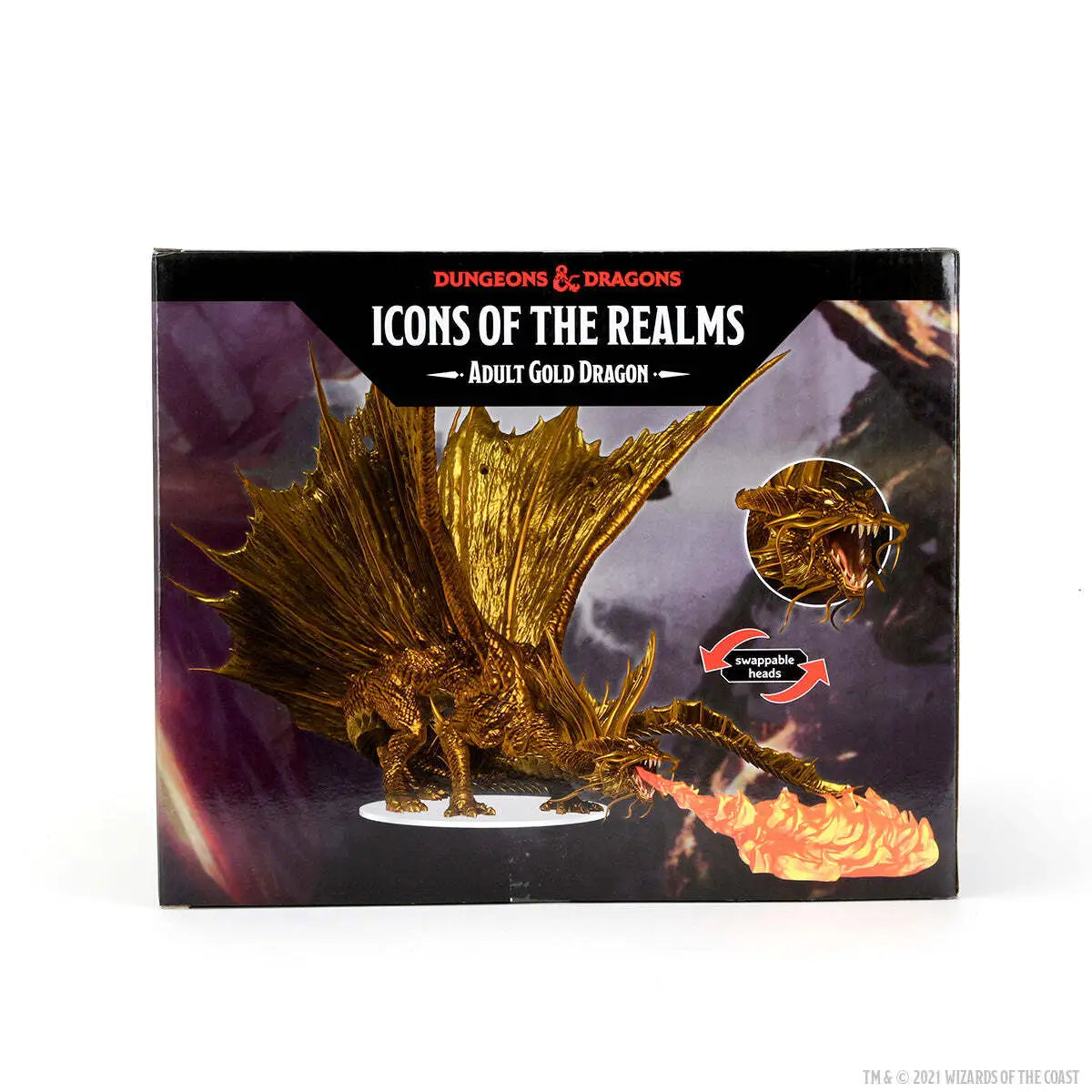 Icons of the Realms: Adult Gold Dragon Premium Figure
