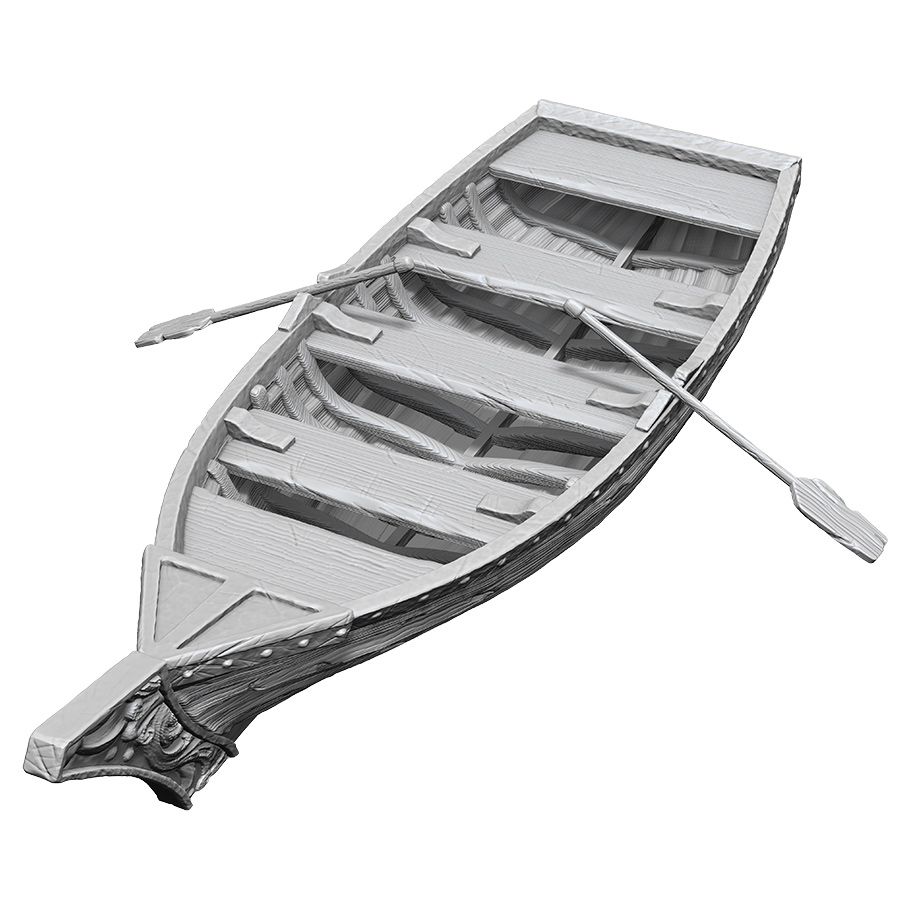 WizKids Deep Cuts: Rowboat & Oars Wave 18 (Unpainted)