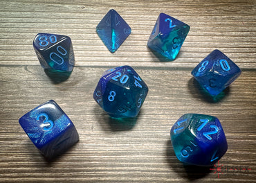Poly Blue-Blue/light blue Luminary 7-Die Set