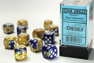 16mm D6 Blue Gold/White (12)