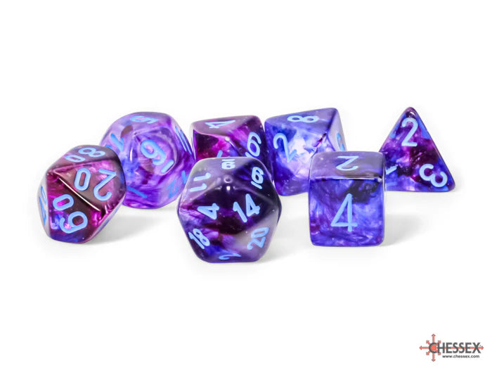 7-Set Mega Hedrals: Nebula Nocturnal with blue Luminary