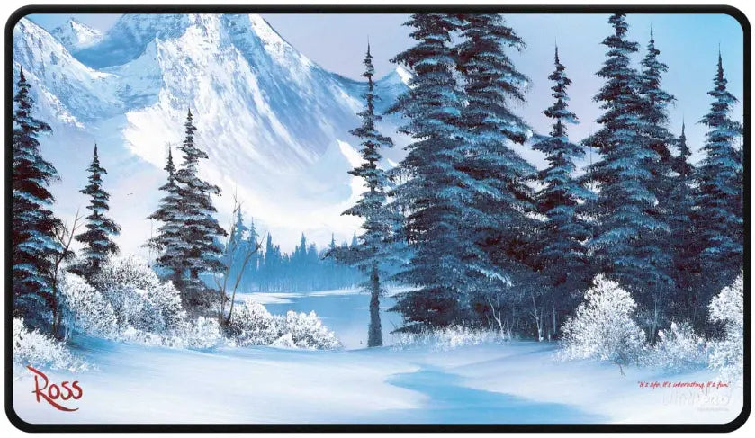 Ultra PRO Play Mat Stitched Bob Ross Winter Paradise