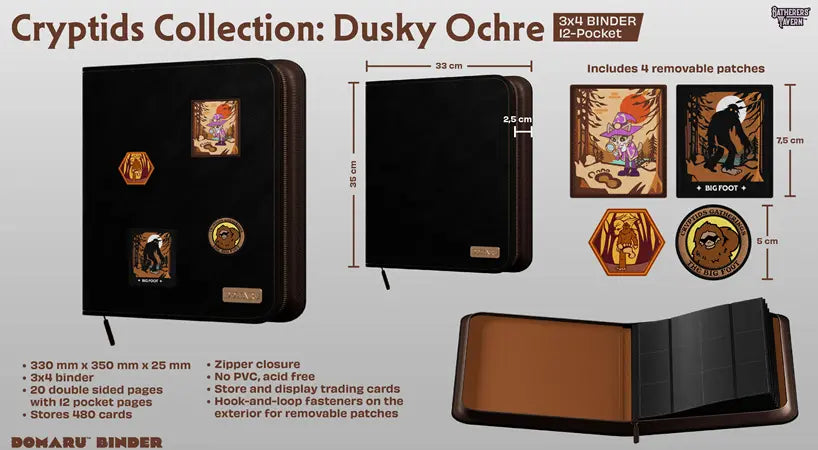 Gatherers' Tavern 12 PKT Domaru Binder Cryptide Collection - Dusky Ochre