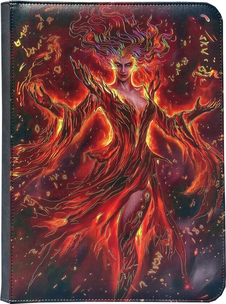 Red Sorceress Maggot Labs™ 9-Pocket Zippered Binder