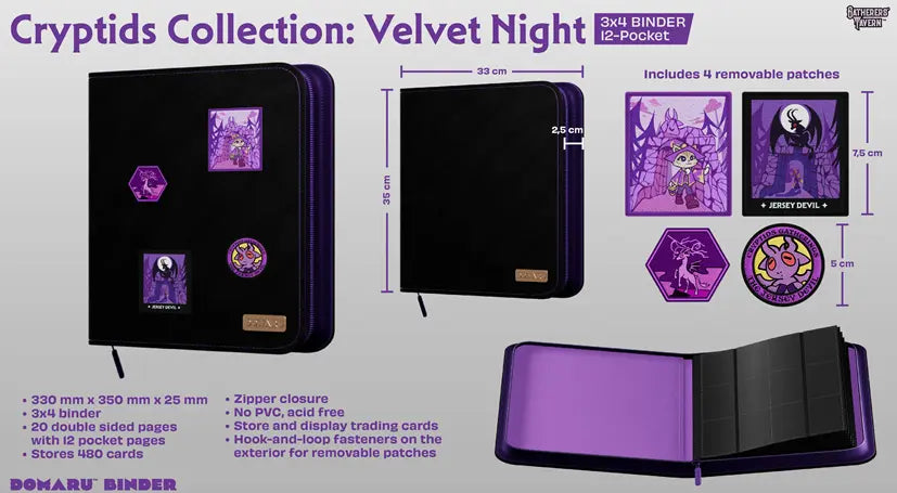 Gatherers' Tavern 12 PKT Domaru Binder Cryptide Collection - Velvet Night