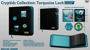 Gatherers' Tavern 12 PKT Domaru Binder Cryptide Collection - Turquoise Loch