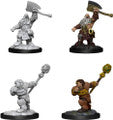 Magic The Gathering Unpainted Miniatures Dwarf Fighter & Dwarf Cleric