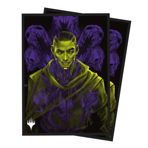 Duskmourn Kaito, Bane of Nightmares (Double Exposure Alt) 100ct Deck Protector Sleeves for Magic: The Gathering