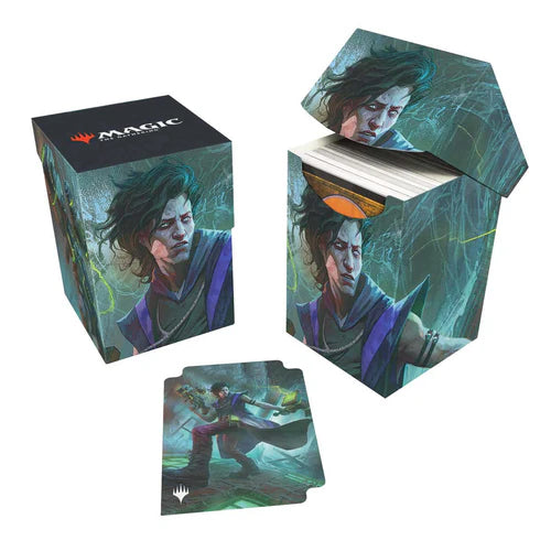 Duskmourn Winter, Cynical Opportunist (Commander) 100+ Deck Box for Magic: The Gathering