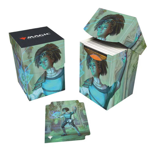 Duskmourn Zimone, Mystery Unraveler (Commander) 100+ Deck Box for Magic: The Gathering