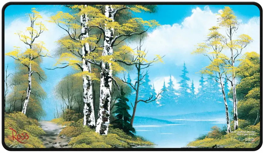 Ultra Pro Play Mat Stitched Bob Ross Lakeside Path