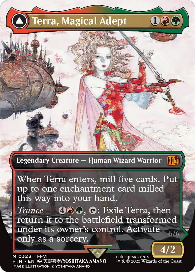borderless mtg final fantasy Terra, Magical Adept // Esper Terra (Borderless) [FINAL FANTASY]