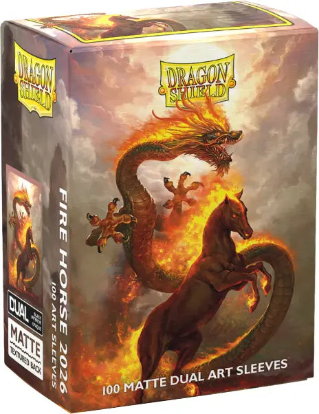 Dragon Shield Sleeves Art Matte Dual Fire Horse