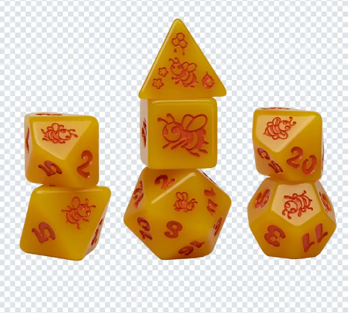 Sirius Dice 7 Dice Set Animals - Golden Buzz