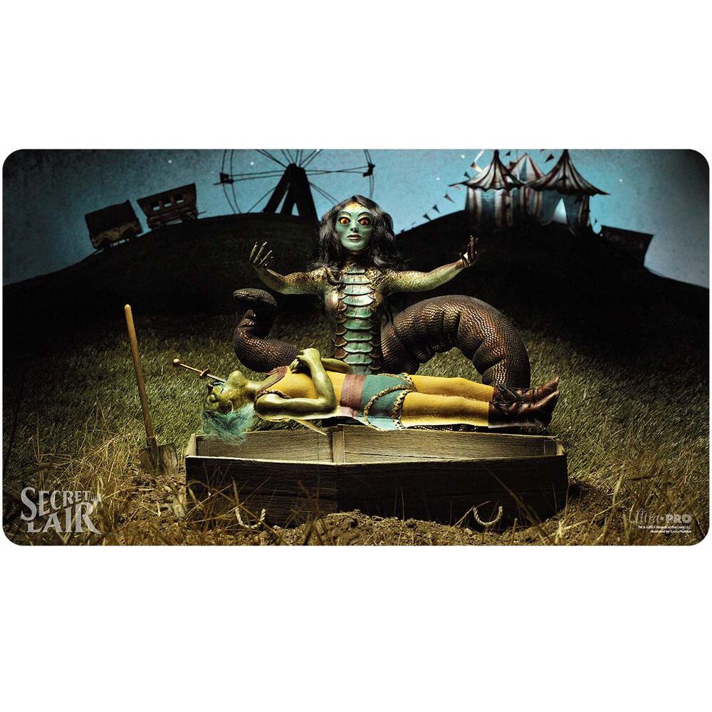 Secret Lair Equinox Superdrop 2024 Diabolical Dioramas Gravebreaker Lamia Standard Gaming Playmat for Magic: The Gathering - Ultra Pro Playmats