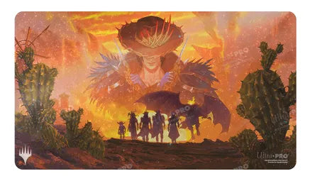 Outlaws of Thunder Junction Gang Silhouette AR Enhanced Holofoil Standard Gaming Playmat for Magic: The Gathering - Ultra Pro Playmats