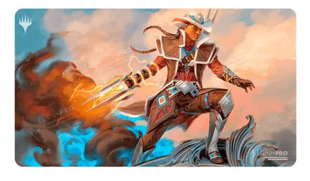 Outlaws of Thunder Junction Annie Flash, The Veteran Standard Gaming Playmat for Magic: The Gathering - Ultra Pro Playmats