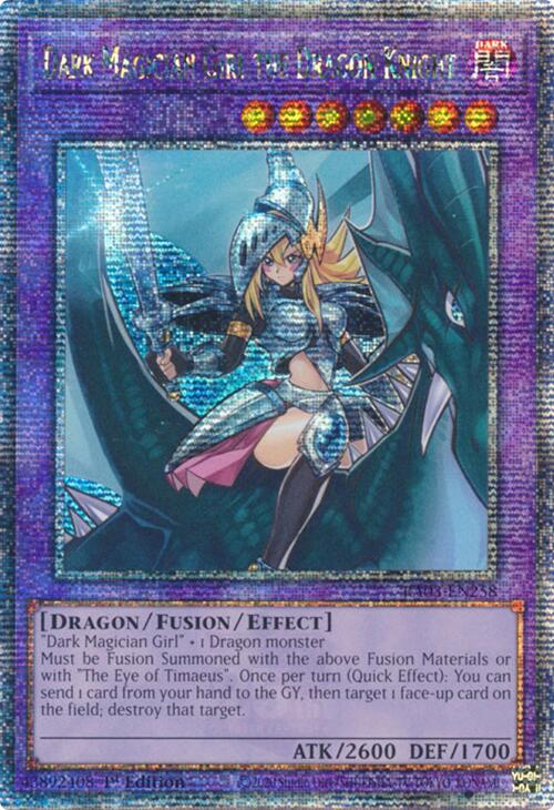 yugioh card strategies Dark Magician Girl the Dragon Knight (Quarter Century Secret Rare) [RA