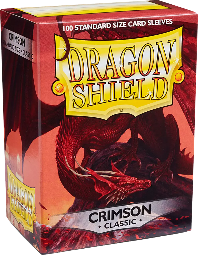 Dragon Shield Game Sleeves Classic Crimson 100Ct Pack