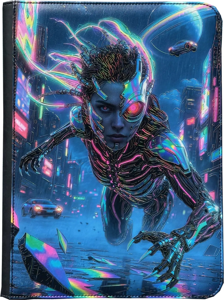 Cybernetic Apex Predator Maggot Labs™ 9-Pocket Zippered Binder