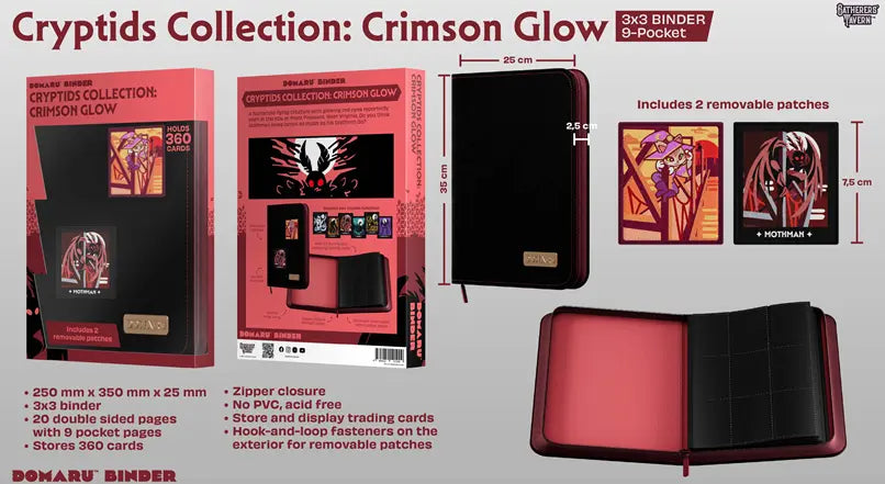 Gatherers' Tavern 9 PKT Domaru Binder Cryptide Collection - Crimson Glow