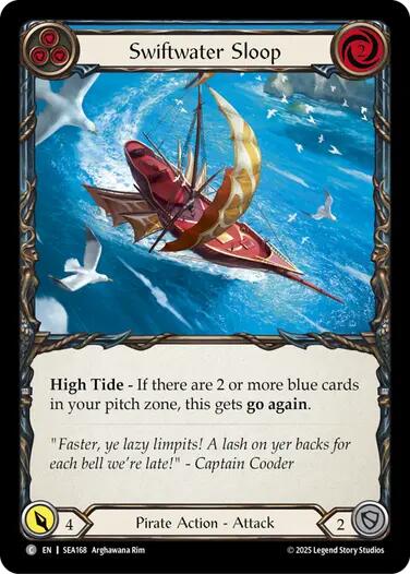 Swiftwater Sloop (Blue) [SEA168] (High Seas)  Rainbow Foil