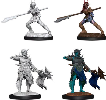 Magic the Gathering Unpainted Miniatures: Coralhelm Commander & Halimar Wavewatch