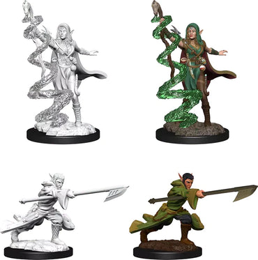 Magic The Gathering Unpainted Miniatures: Joraga Warcaller & Joraga Treespeaker