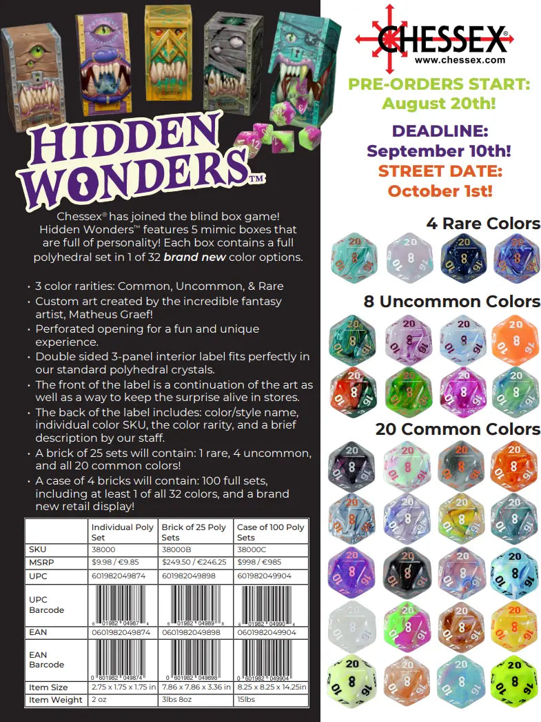 Chessex Hidden Wonders™ Mystery Box