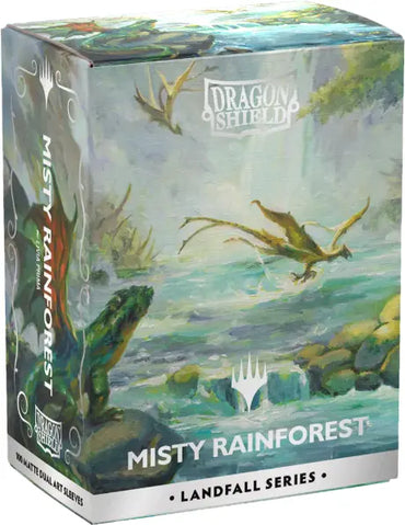 Dragon Shield Sleeves Art Magic the Gathering Landfall Series Misty Rainforest