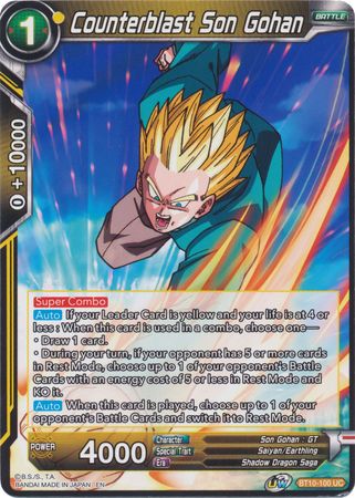 Counterblast Son Gohan (BT10-100) [Rise of the Unison Warrior 2nd Edition]