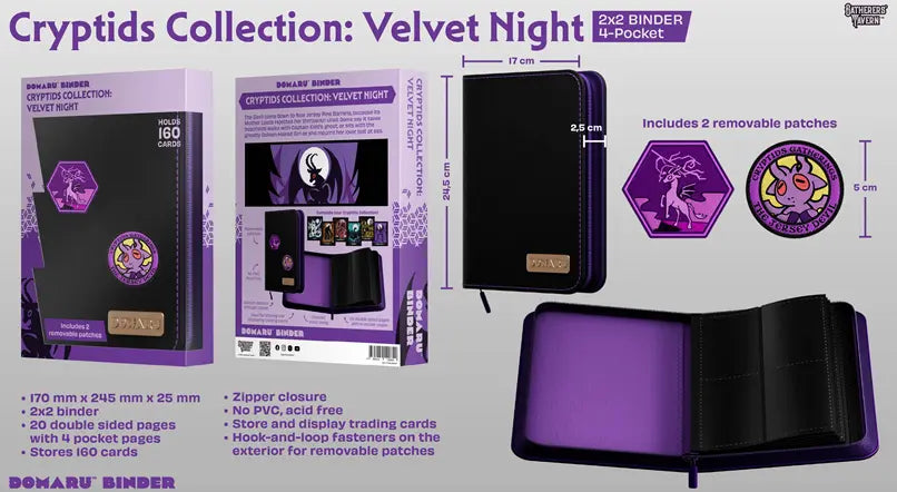Gatherers' Tavern 4 PKT Domaru Binder Cryptide Collection - Velvet Night