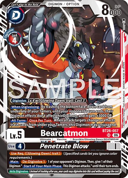 Bearcatmon // Penetrate Blow [BT26-057] [Timeless Bonds]