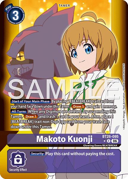 Makoto Kuonji [BT26-095] (Alternate Art) [Timeless Bonds]