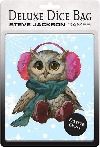 Deluxe Dice Bag: Festive Owls