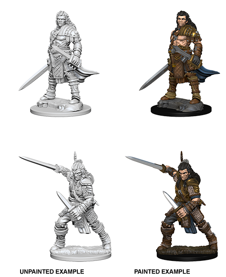 Pathfinder Deep Cuts Unpainted Miniature: Human Male Fighter