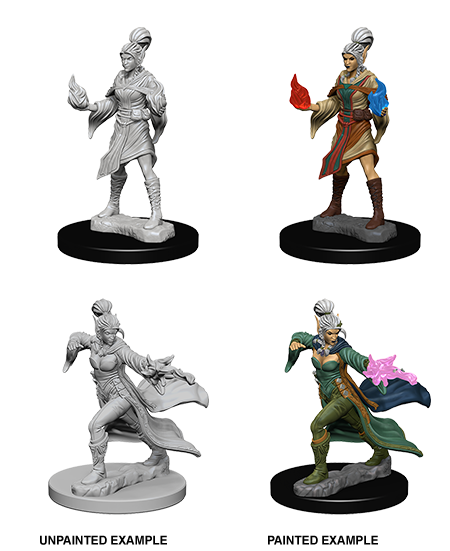 Pathfinder Deep Cuts Unpainted Minis: Elf Female Sorcerer