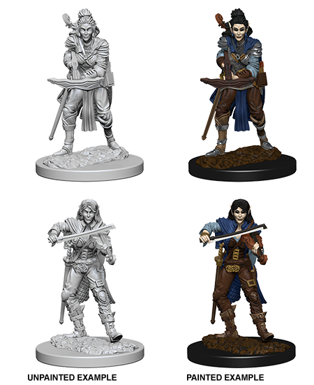 Pathfinder Deep Cuts Unpainted Miniatures: Elf Female Bard