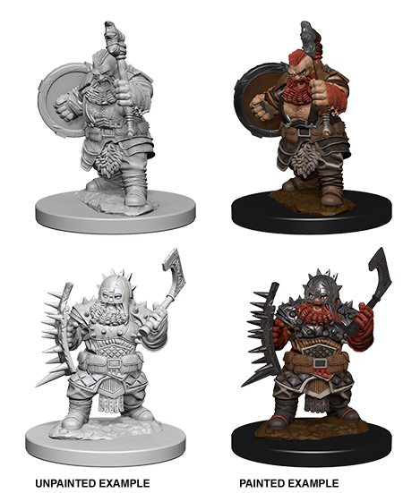 Pathfinder Deep Cuts Unpainted Miniatures: Dwarf Male Barbarian