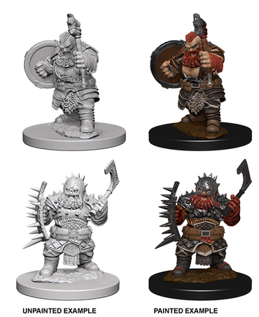 Pathfinder Deep Cuts Unpainted Miniatures: Dwarf Male Barbarian