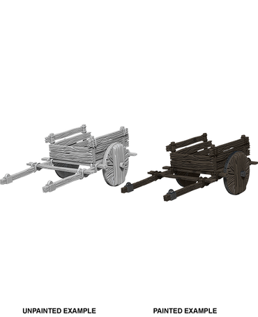 WizKids Deep Cuts Unpainted Miniatures: 2 Wheel Cart